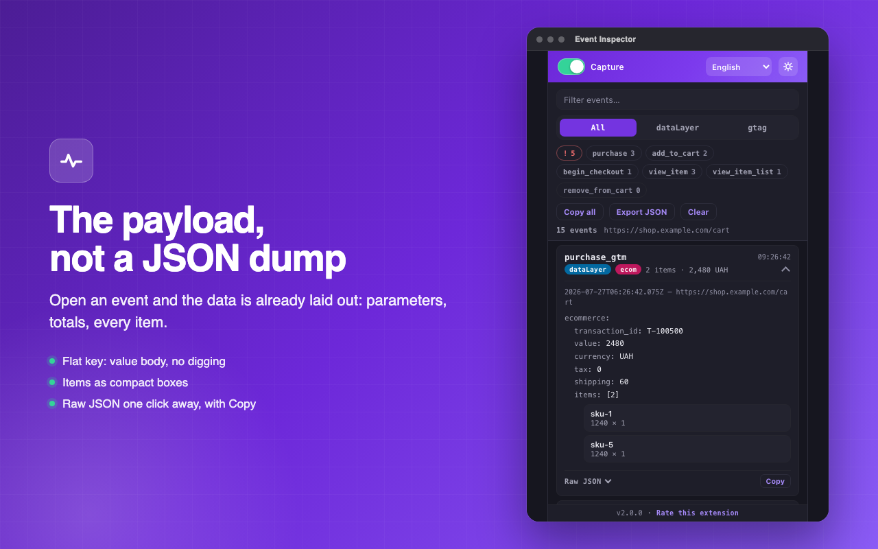 Event payload